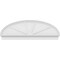 Ekena Millwork Elliptical 4 Spoke Architectural Grade PVC Combination Pediment, 68"W x 23-7/8"H x 2-3/4"P PEDPC068X240ELL04 - alternate 2
